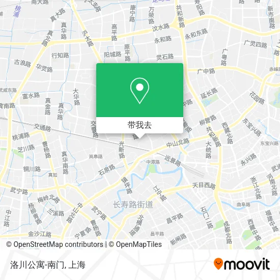 洛川公寓-南门地图
