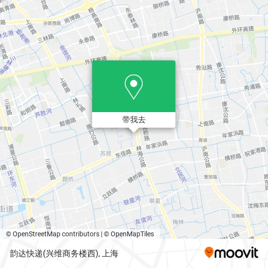 韵达快递(兴维商务楼西)地图