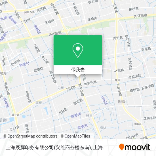 上海辰辉印务有限公司(兴维商务楼东南)地图