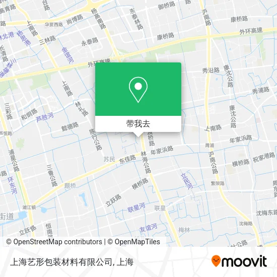 上海艺形包装材料有限公司地图
