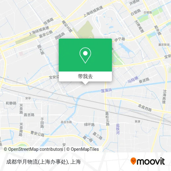 成都华月物流(上海办事处)地图