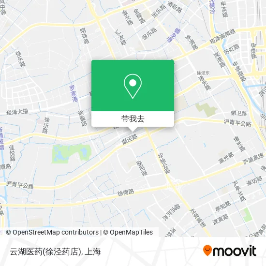 云湖医药(徐泾药店)地图