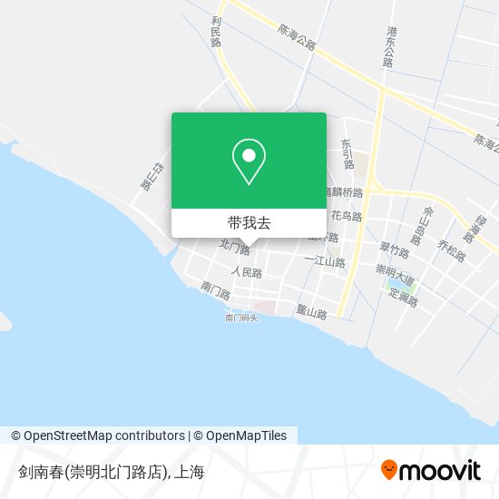 剑南春(崇明北门路店)地图