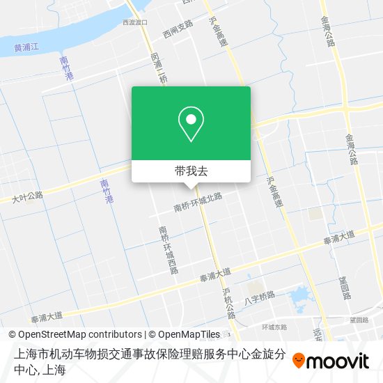 上海市机动车物损交通事故保险理赔服务中心金旋分中心地图