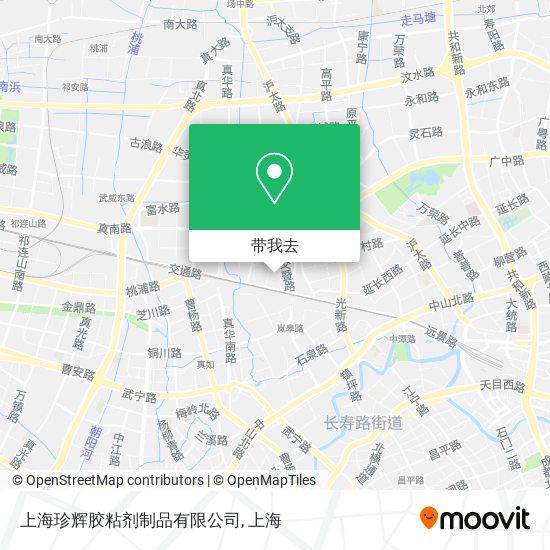 上海珍辉胶粘剂制品有限公司地图
