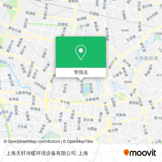 上海天轩冷暖环境设备有限公司地图