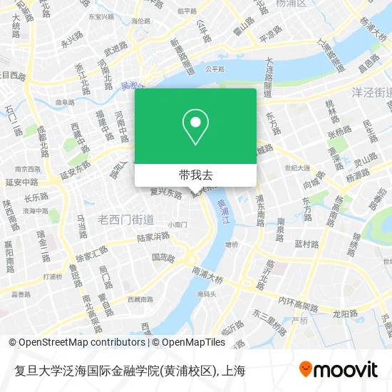 复旦大学泛海国际金融学院(黄浦校区)地图