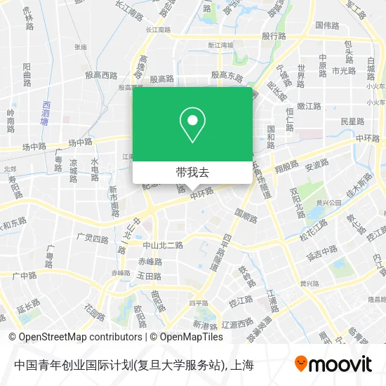 中国青年创业国际计划(复旦大学服务站)地图