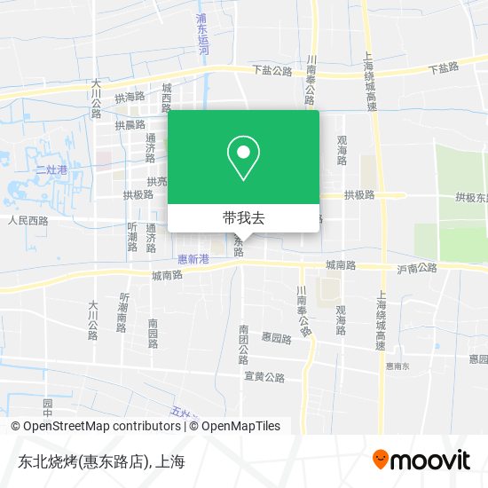 东北烧烤(惠东路店)地图