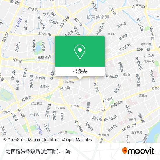 定西路法华镇路地图