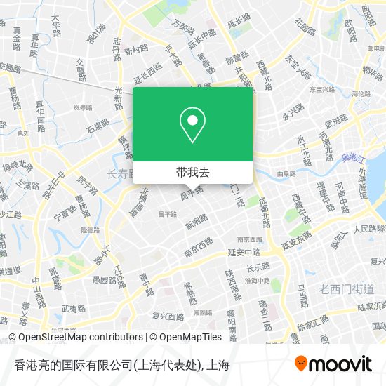 香港亮的国际有限公司(上海代表处)地图