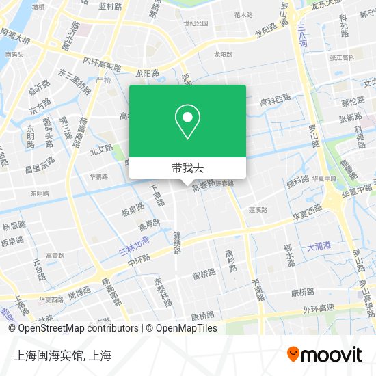 上海闽海宾馆地图