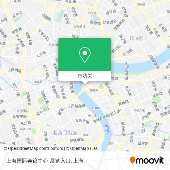 上海国际会议中心-展览入口地图