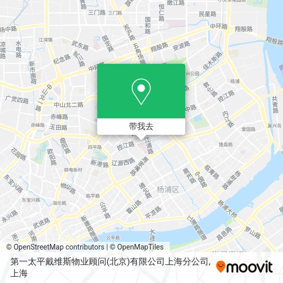 第一太平戴维斯物业顾问(北京)有限公司上海分公司地图
