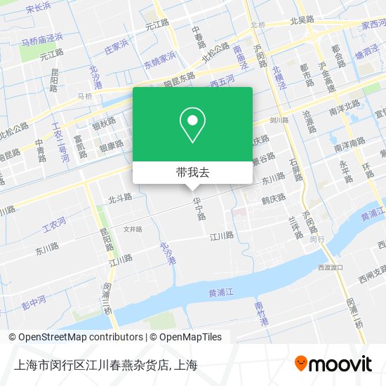 上海市闵行区江川春燕杂货店地图