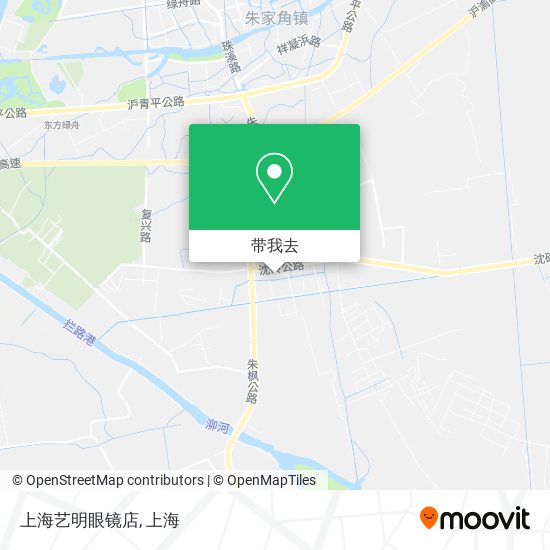 上海艺明眼镜店地图