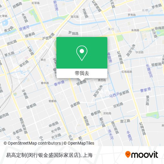 易高定制(闵行银金盛国际家居店)地图