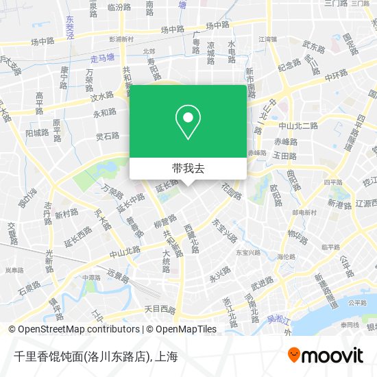 千里香馄饨面(洛川东路店)地图