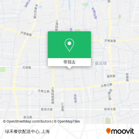 绿禾餐饮配送中心地图