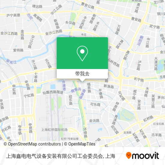 上海鑫电电气设备安装有限公司工会委员会地图