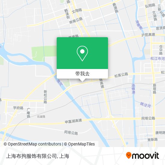 上海布拘服饰有限公司地图
