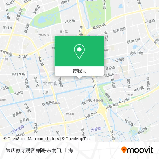 崇庆教寺观音禅院-东南门地图