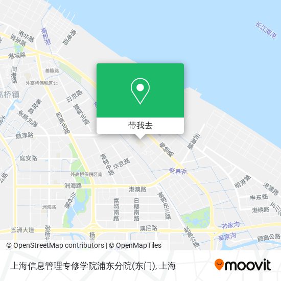 上海信息管理专修学院浦东分院(东门)地图
