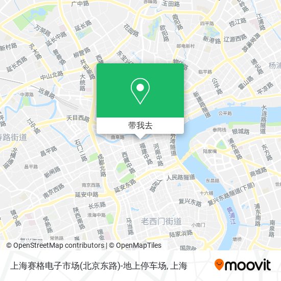 上海赛格电子市场(北京东路)-地上停车场地图