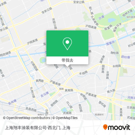 上海翔丰涂装有限公司-西北门地图