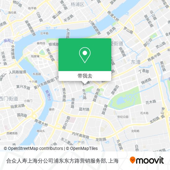 合众人寿上海分公司浦东东方路营销服务部地图