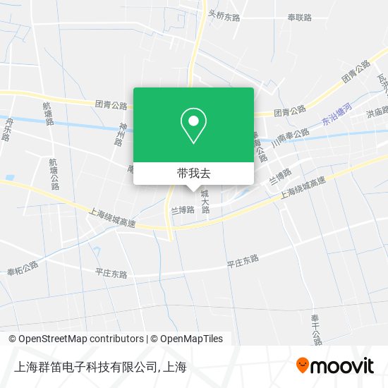 上海群笛电子科技有限公司地图