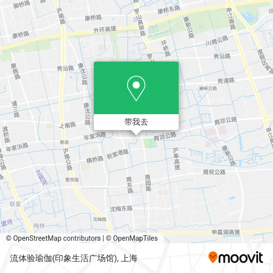 流体验瑜伽(印象生活广场馆)地图