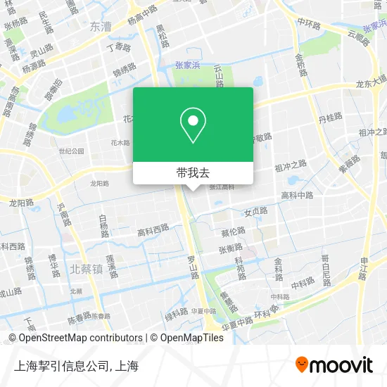 上海挈引信息公司地图
