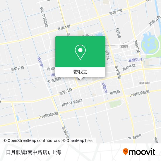 日月眼镜(南中路店)地图