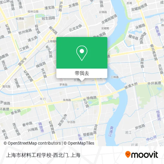 上海市材料工程学校-西北门地图