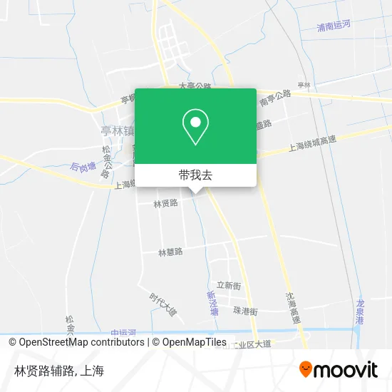 林贤路辅路地图