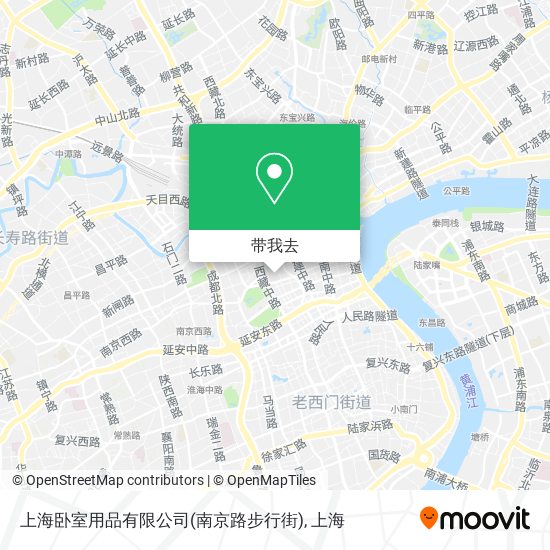 上海卧室用品有限公司(南京路步行街)地图