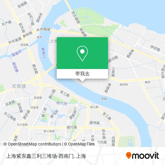 上海紫东鑫三利三堆场-西南门地图