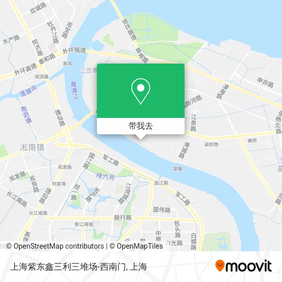 上海紫东鑫三利三堆场-西南门地图