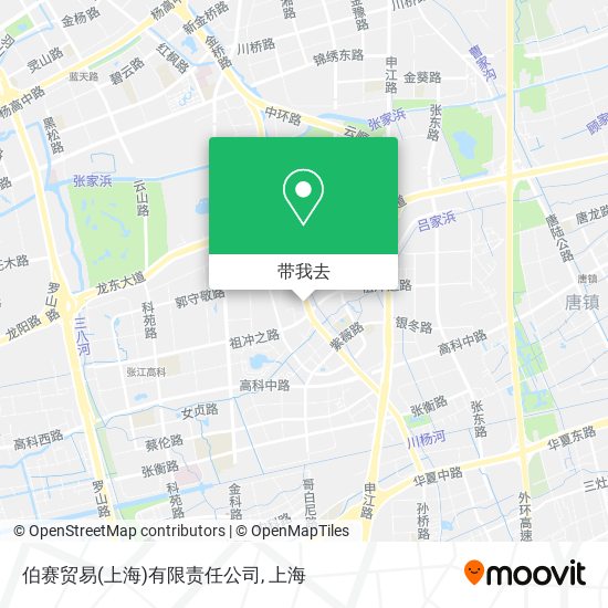 伯赛贸易(上海)有限责任公司地图