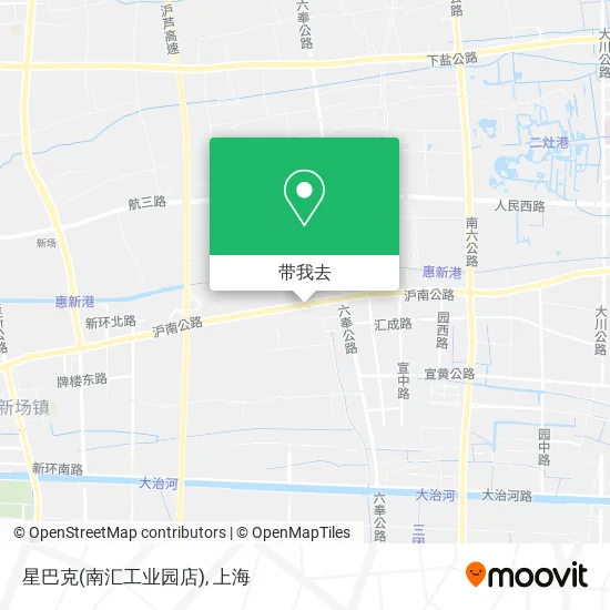 星巴克(南汇工业园店)地图