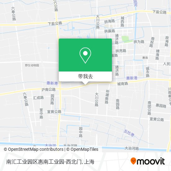 南汇工业园区惠南工业园-西北门地图