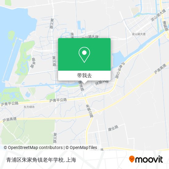 青浦区朱家角镇老年学校地图