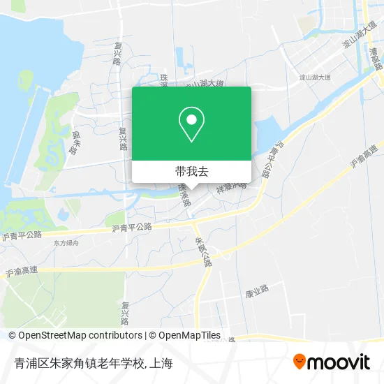 青浦区朱家角镇老年学校地图