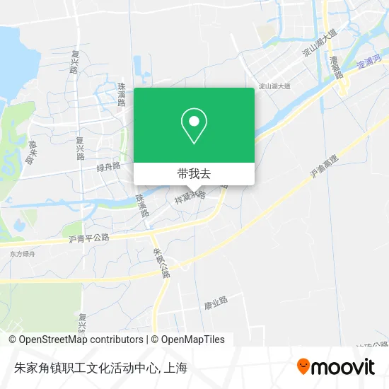 朱家角镇职工文化活动中心地图