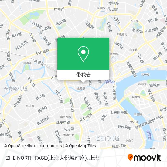 ZHE NORTH FACE(上海大悦城南座)地图