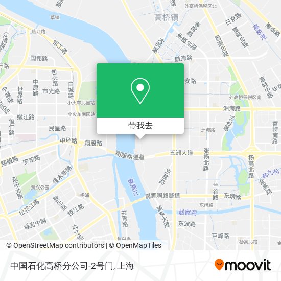 中国石化高桥分公司-2号门地图