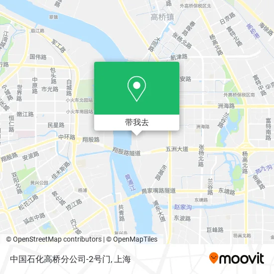 中国石化高桥分公司-2号门地图