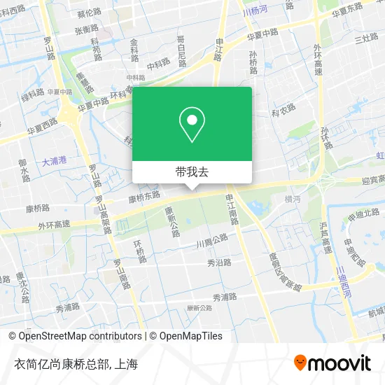 衣简亿尚康桥总部地图
