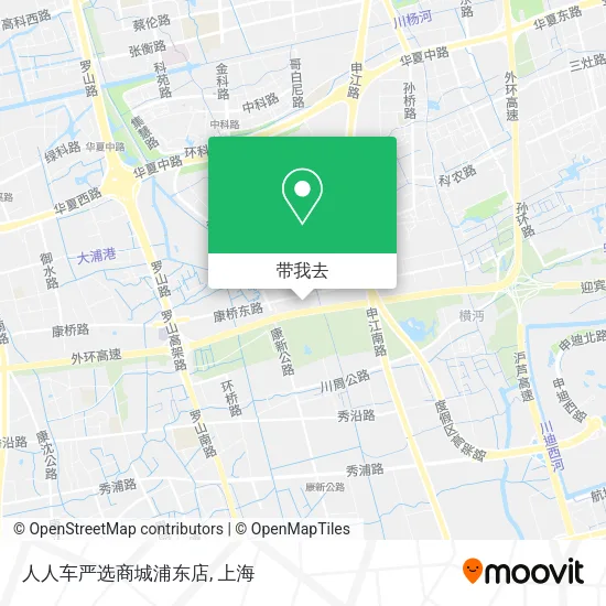 人人车严选商城浦东店地图